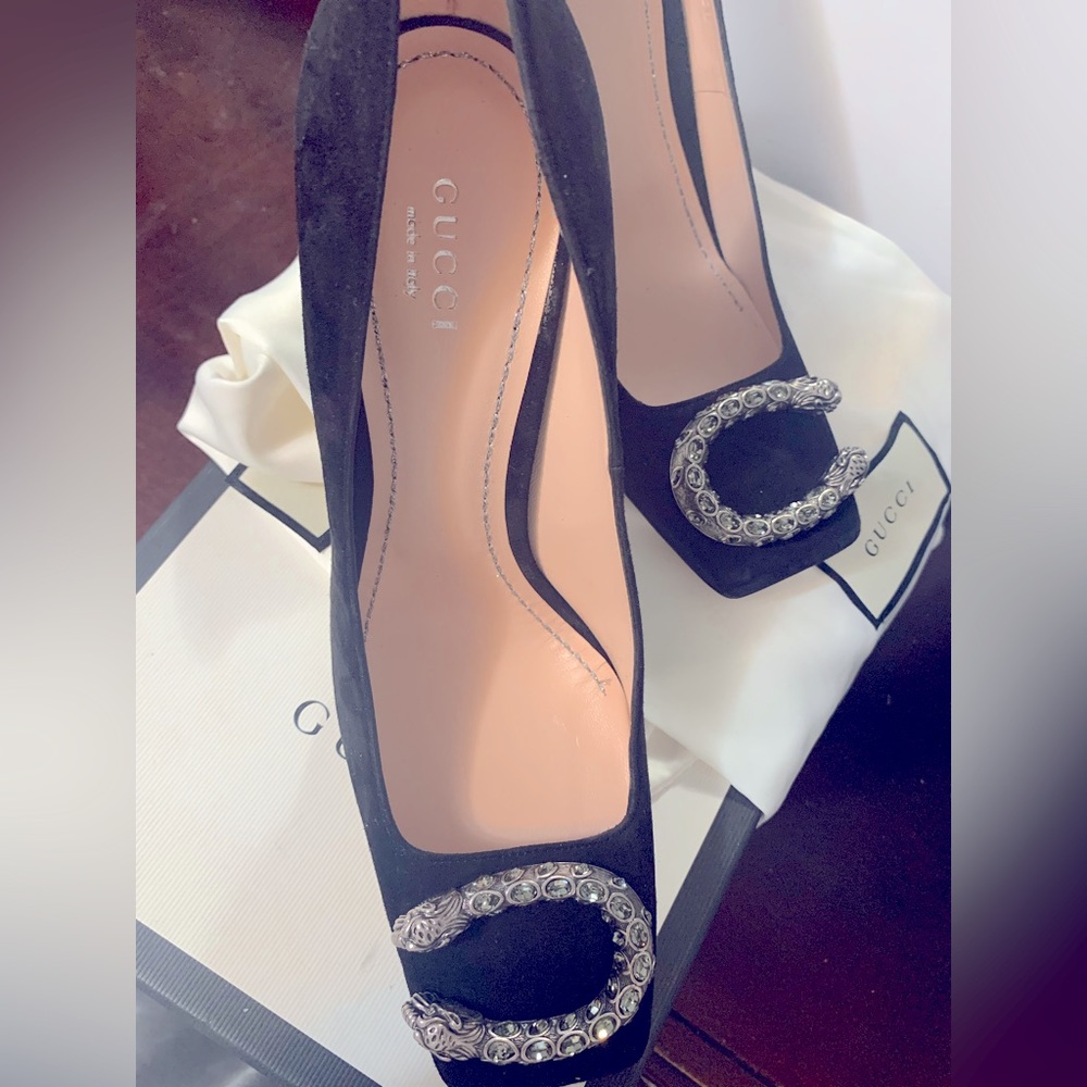 Gucci Dionysus Square toe pump